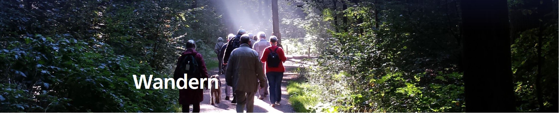 Wandergruppe von hinten